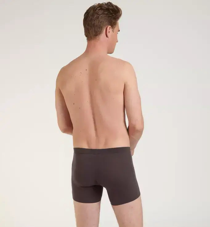 Sloggi Men's 2 Pack Go Natural Boxer Shorts - Brown - Dark Combination