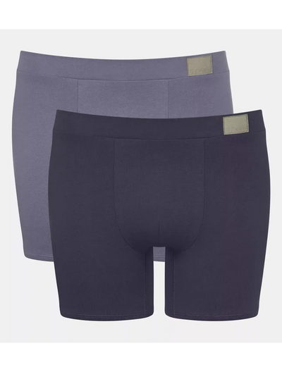 Sloggi GO Natural Men’s Boxer Shorts 2-Pack – Purple Mix