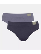 Sloggi Men's 2 Pack Go Natural Midi Briefs - Multi 2