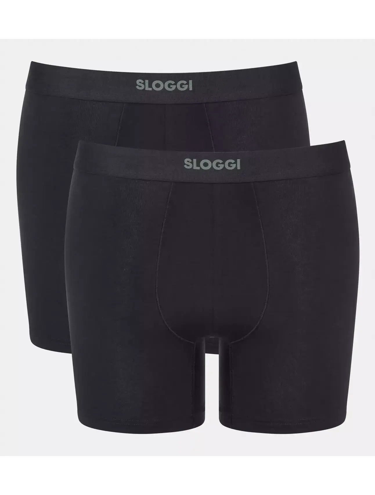 Sloggi Men's EVER Ease 2 Pack Boxer Briefs - Shorts, Black