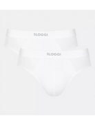 Sloggi Men's EVER Ease 2 Pack Midi Briefs - White