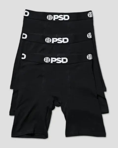 PSD 7 Inch Boxer Briefs 3 Pack Cotton Stretch Underwear – Trunks and Boxers