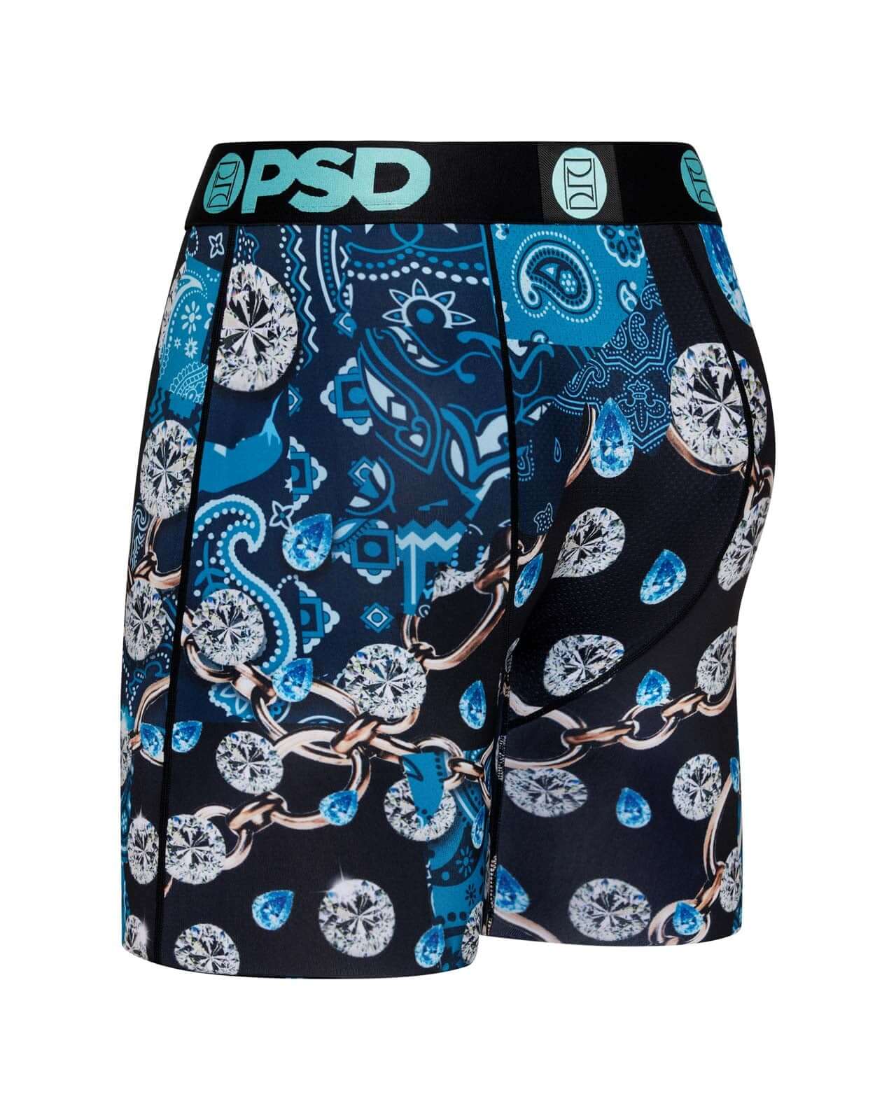 PSD Men's Warface Merchant 7" Boxer Briefs – Blue | Breathable 4-Way Stretch