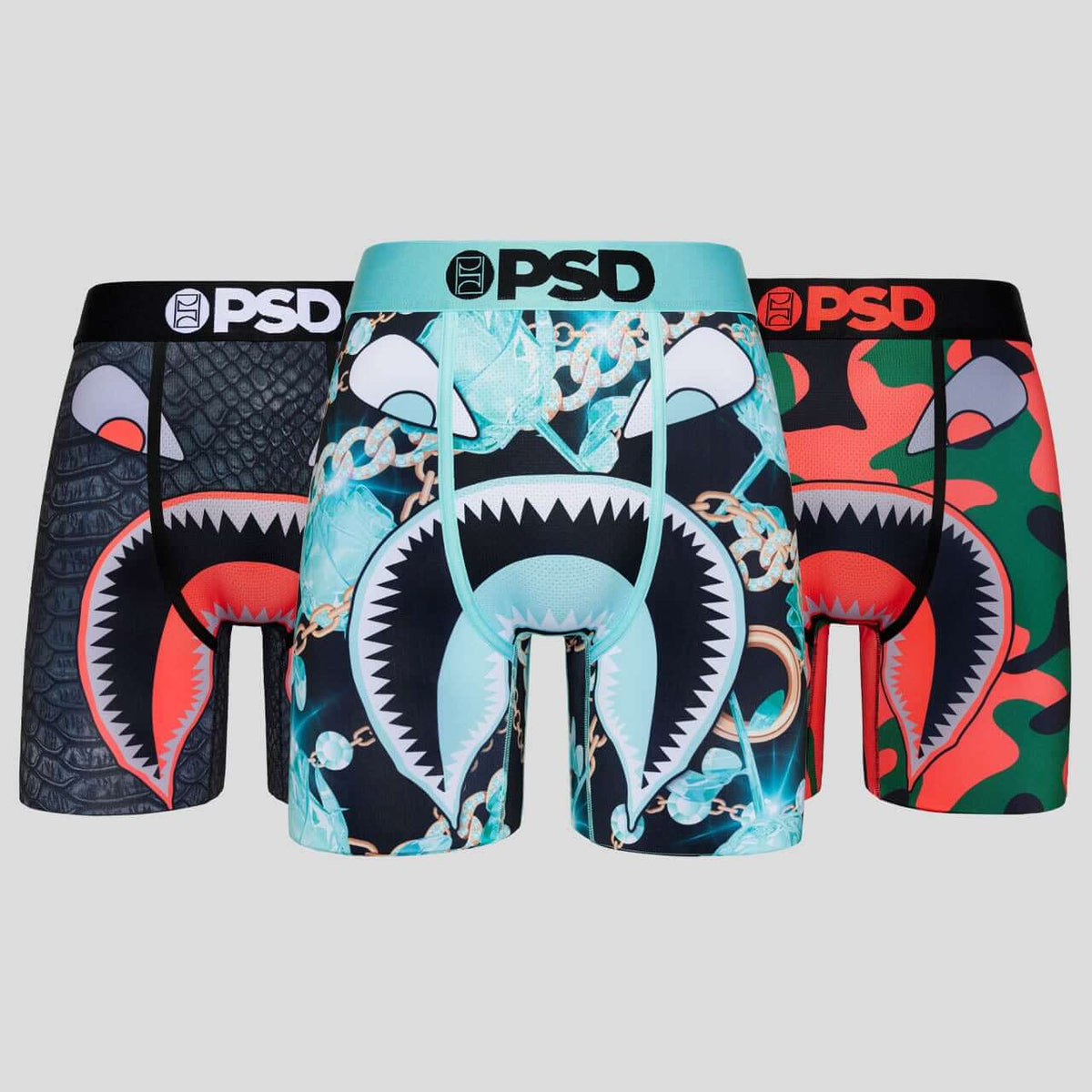 Essentials Boxers PSD WF Essentials 3 Pack Boxer Briefs – 7” Micro Mesh Pouch – Trunks ...