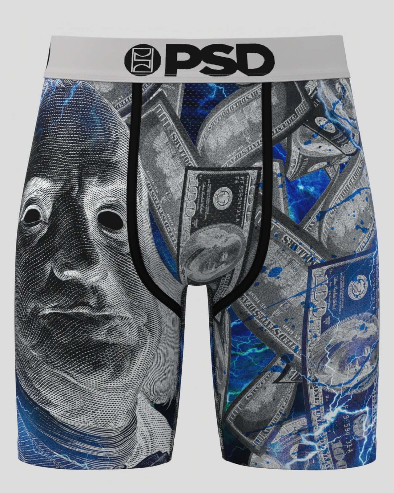 PSD Benji Chrome 7" Boxer Briefs - Breathable MicroMesh Pouch Stretch