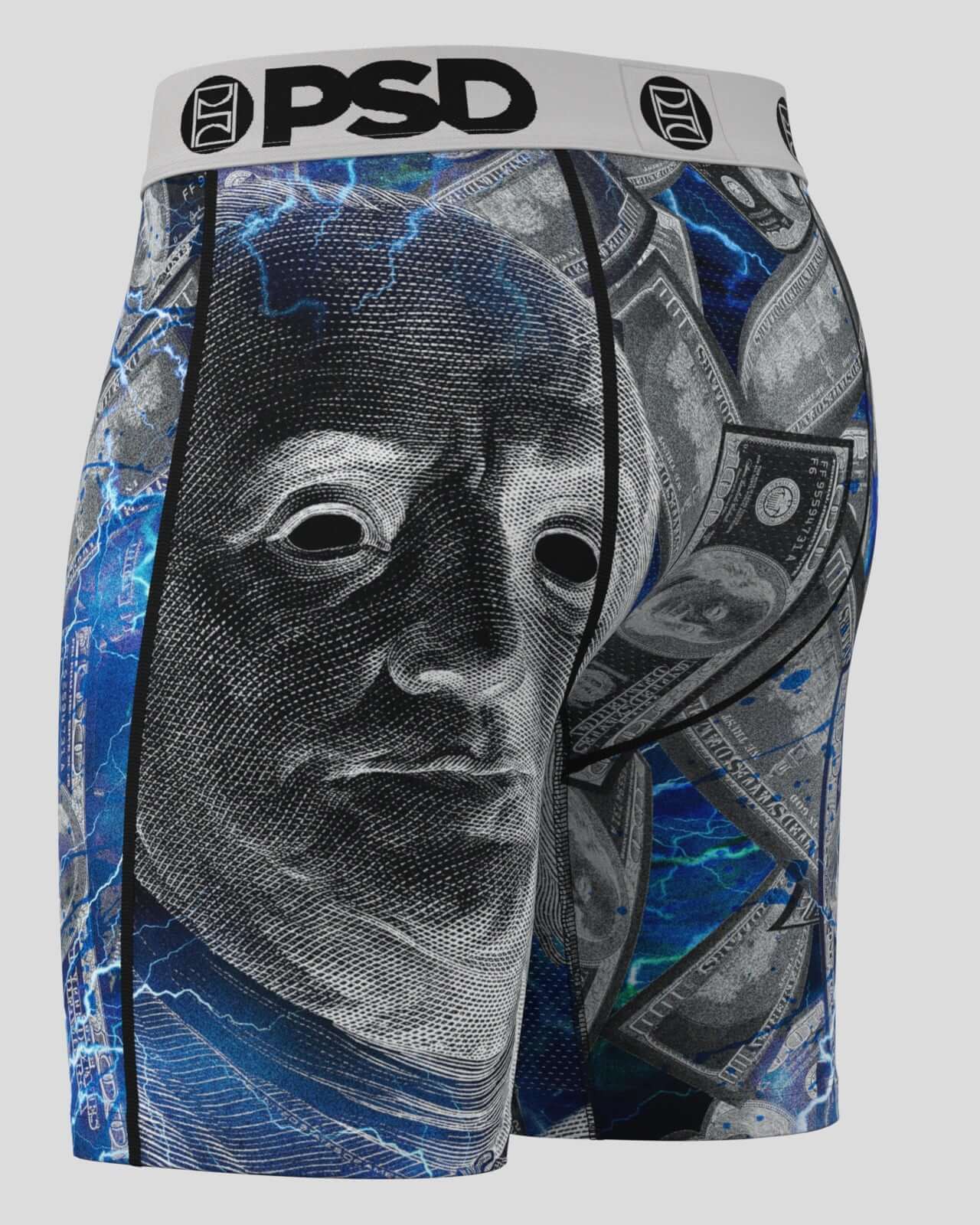 PSD Benji Chrome 7" Boxer Briefs - Breathable MicroMesh Pouch Stretch