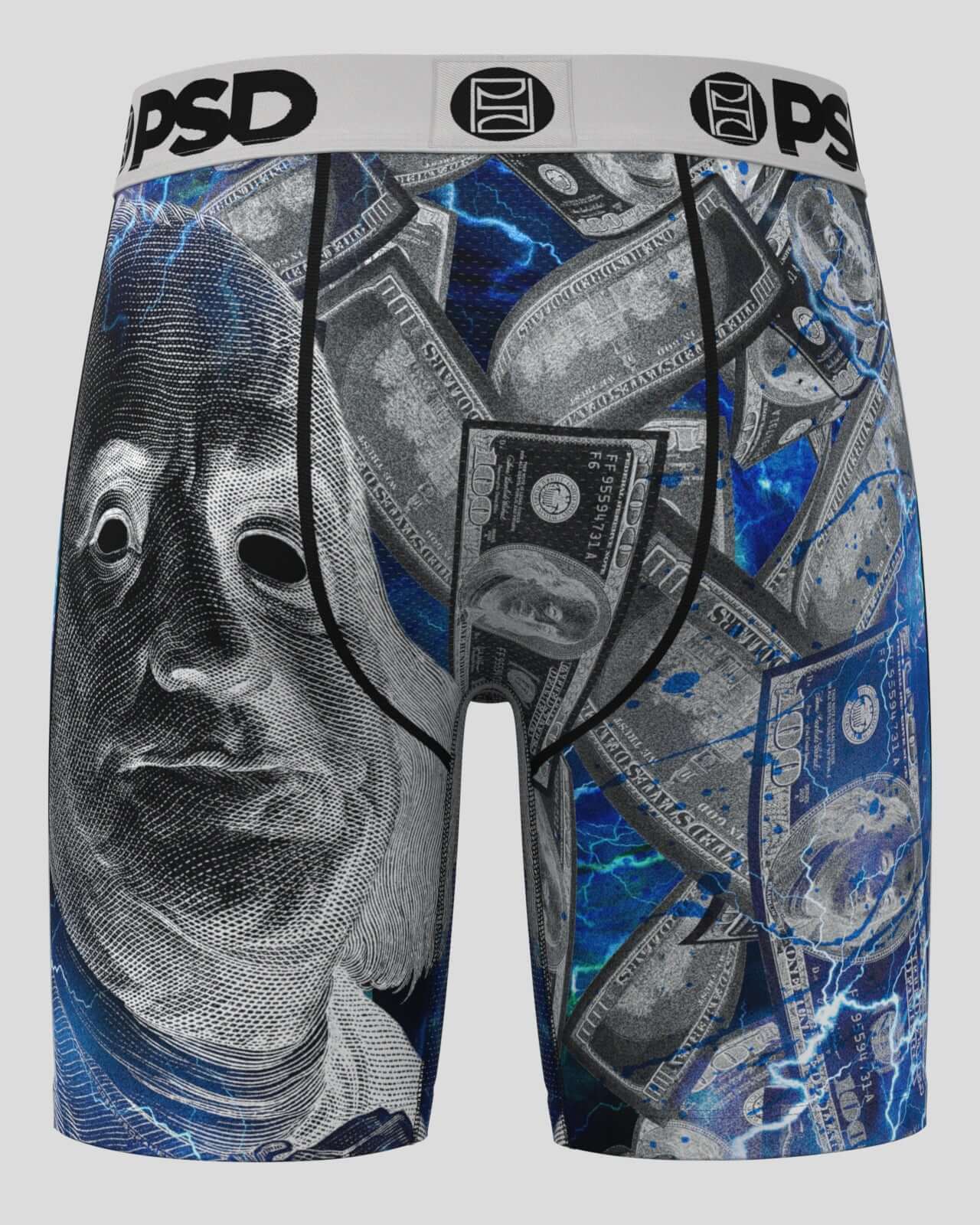 PSD Benji Chrome 7" Boxer Briefs - Breathable MicroMesh Pouch Stretch