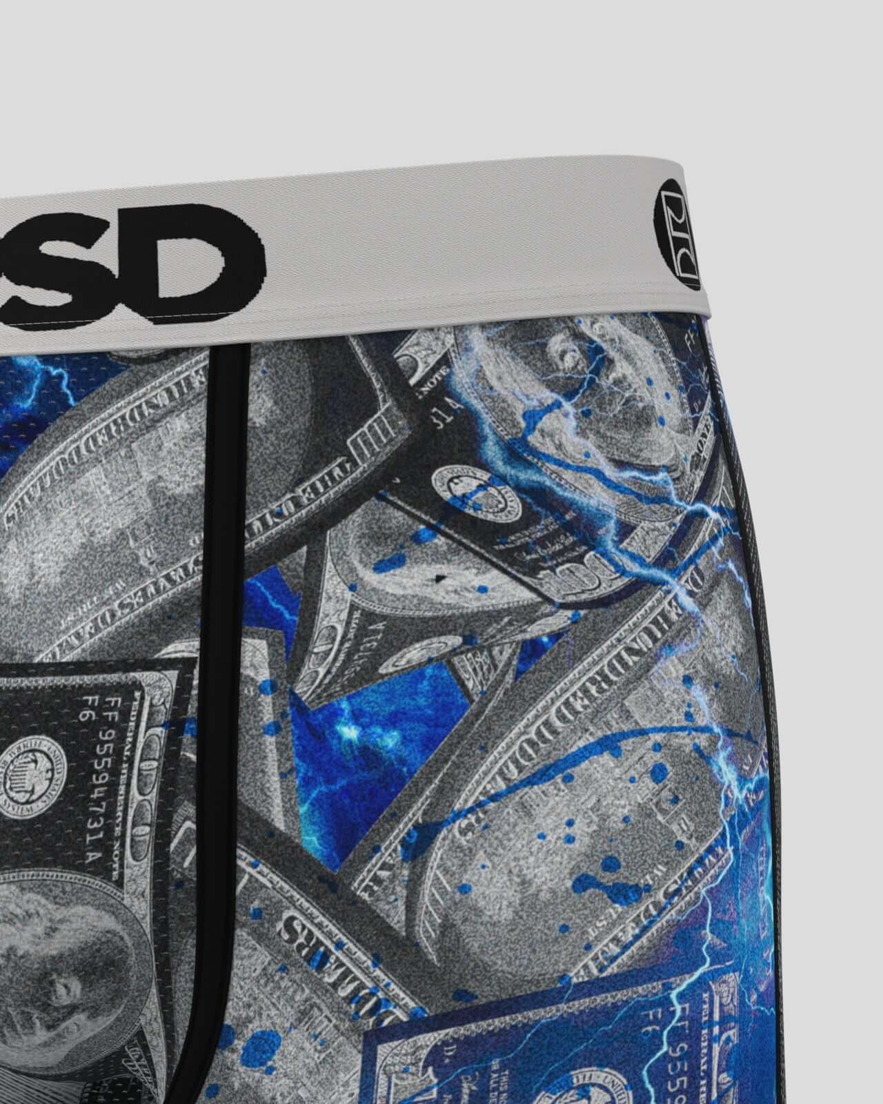 PSD Benji Chrome 7" Boxer Briefs - Breathable MicroMesh Pouch Stretch