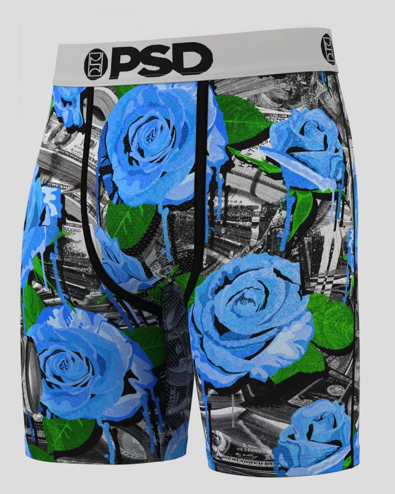 PSD Rose Dripin 7" Boxer Briefs - Breathable MicroMesh Pouch