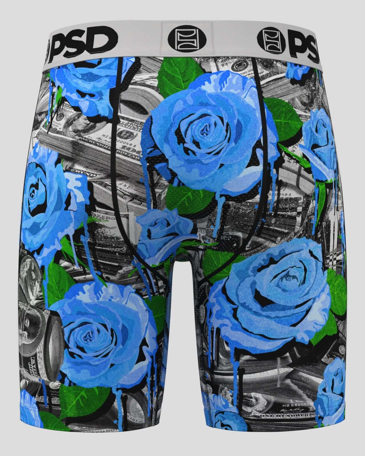 PSD Rose Dripin 7" Boxer Briefs - Breathable MicroMesh Pouch