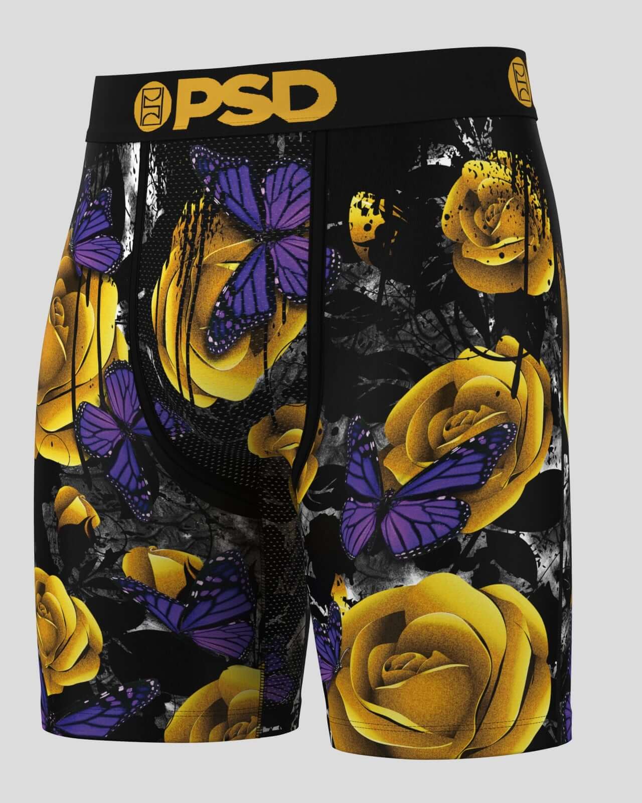 PSD 7" Boxer Briefs - Breathable MicroMesh Pouch, Golden Flight