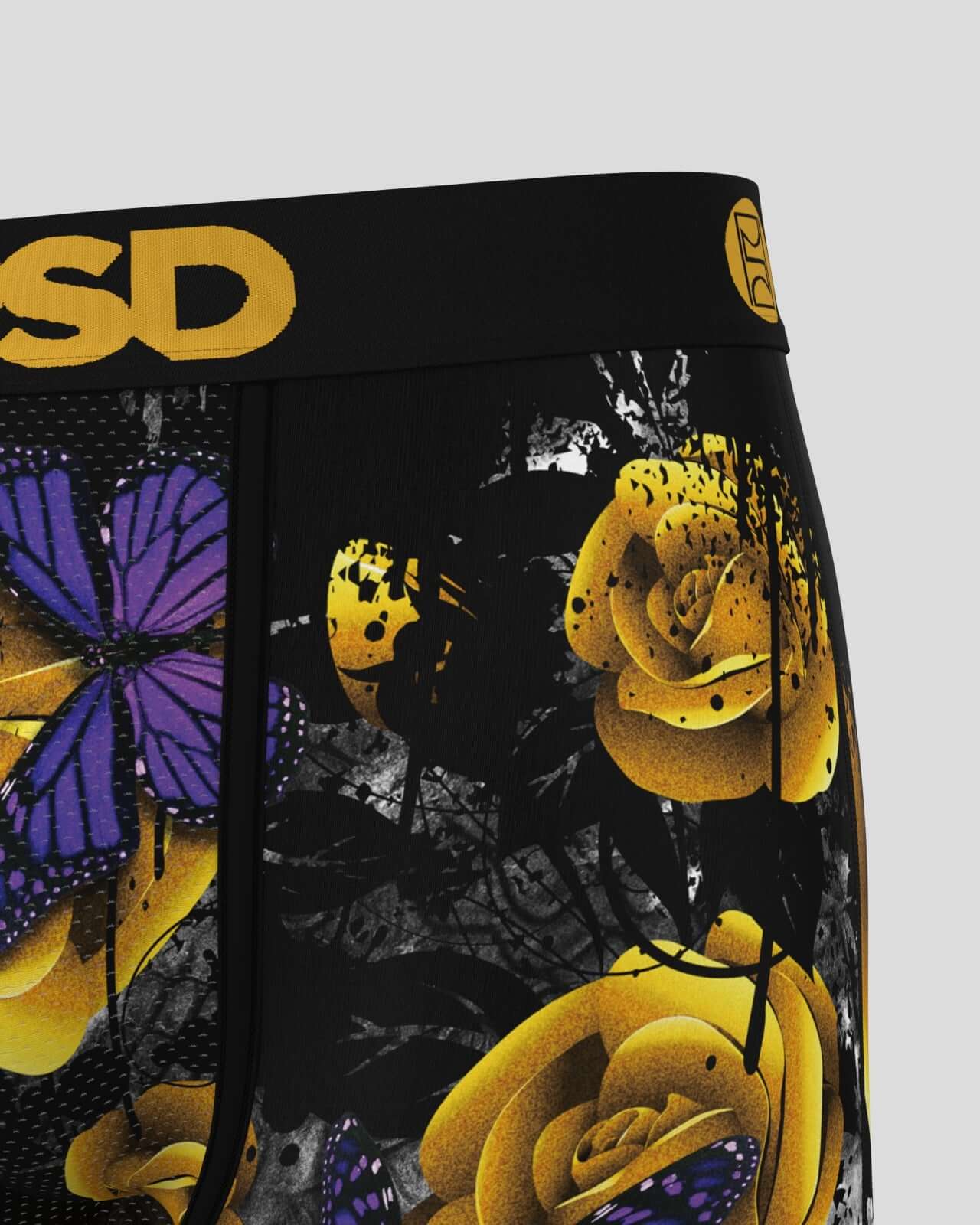 PSD 7" Boxer Briefs - Breathable MicroMesh Pouch, Golden Flight
