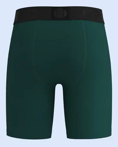 PSD Luxe Modal 7" Boxer Briefs – Solid Green, Ultra-Soft Breathable Fit