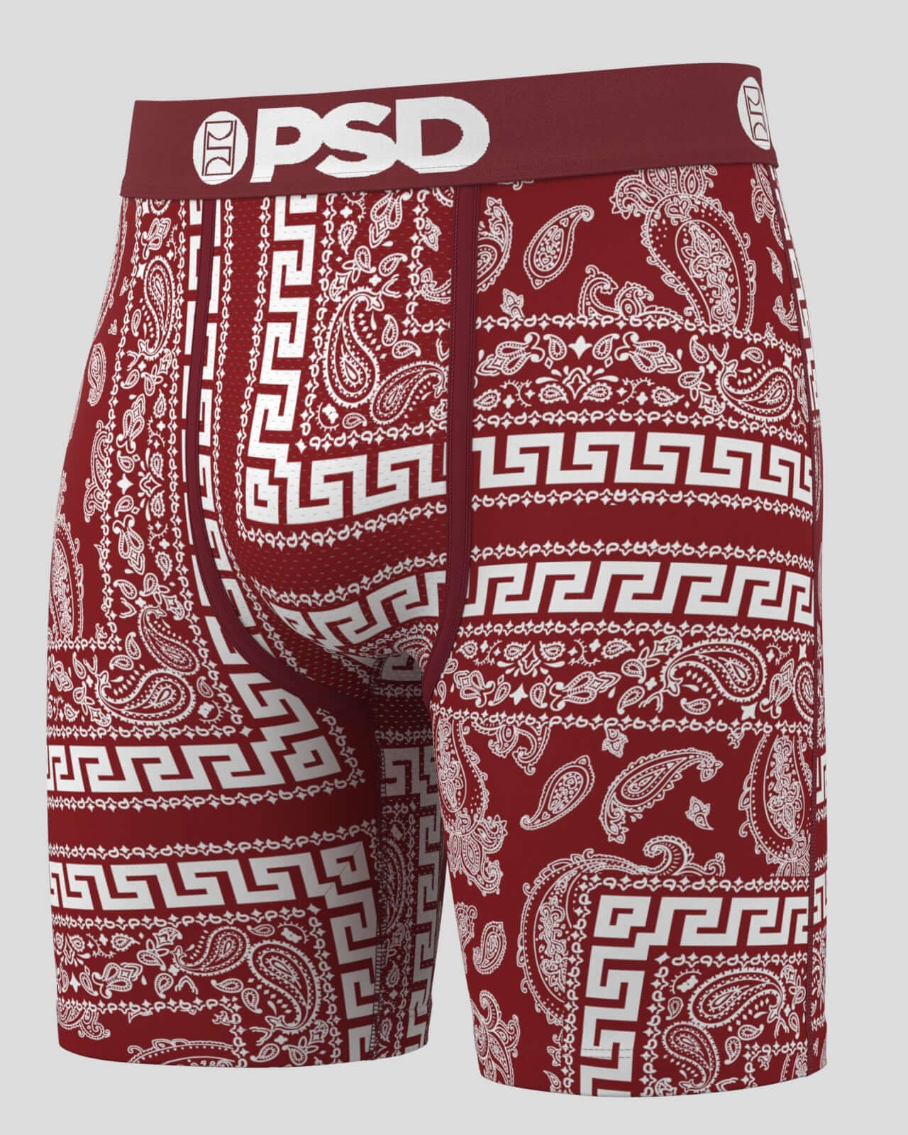 PSD Underwear 7" Boxer Briefs 3 Pack – Dark Bandana, MicroMesh Pouch