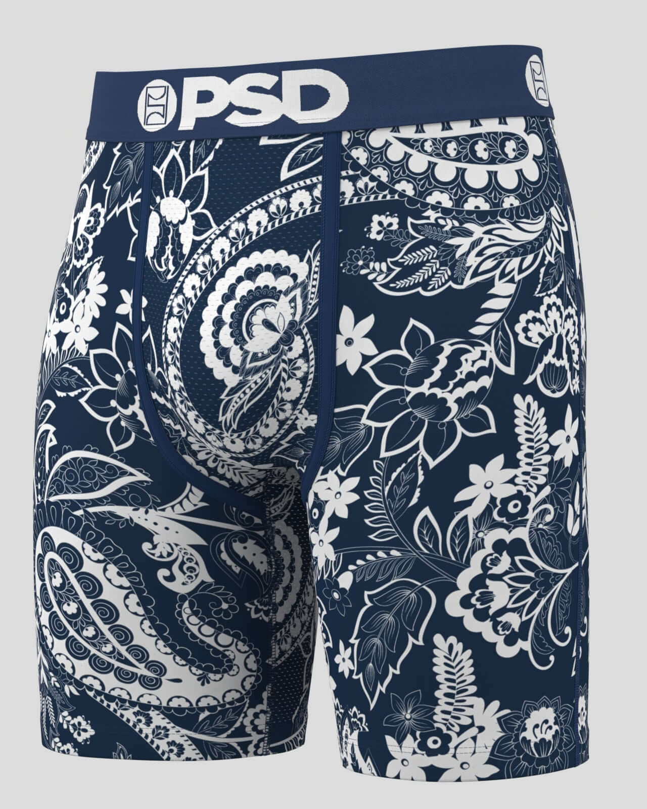 PSD Underwear 7" Boxer Briefs 3 Pack – Dark Bandana, MicroMesh Pouch