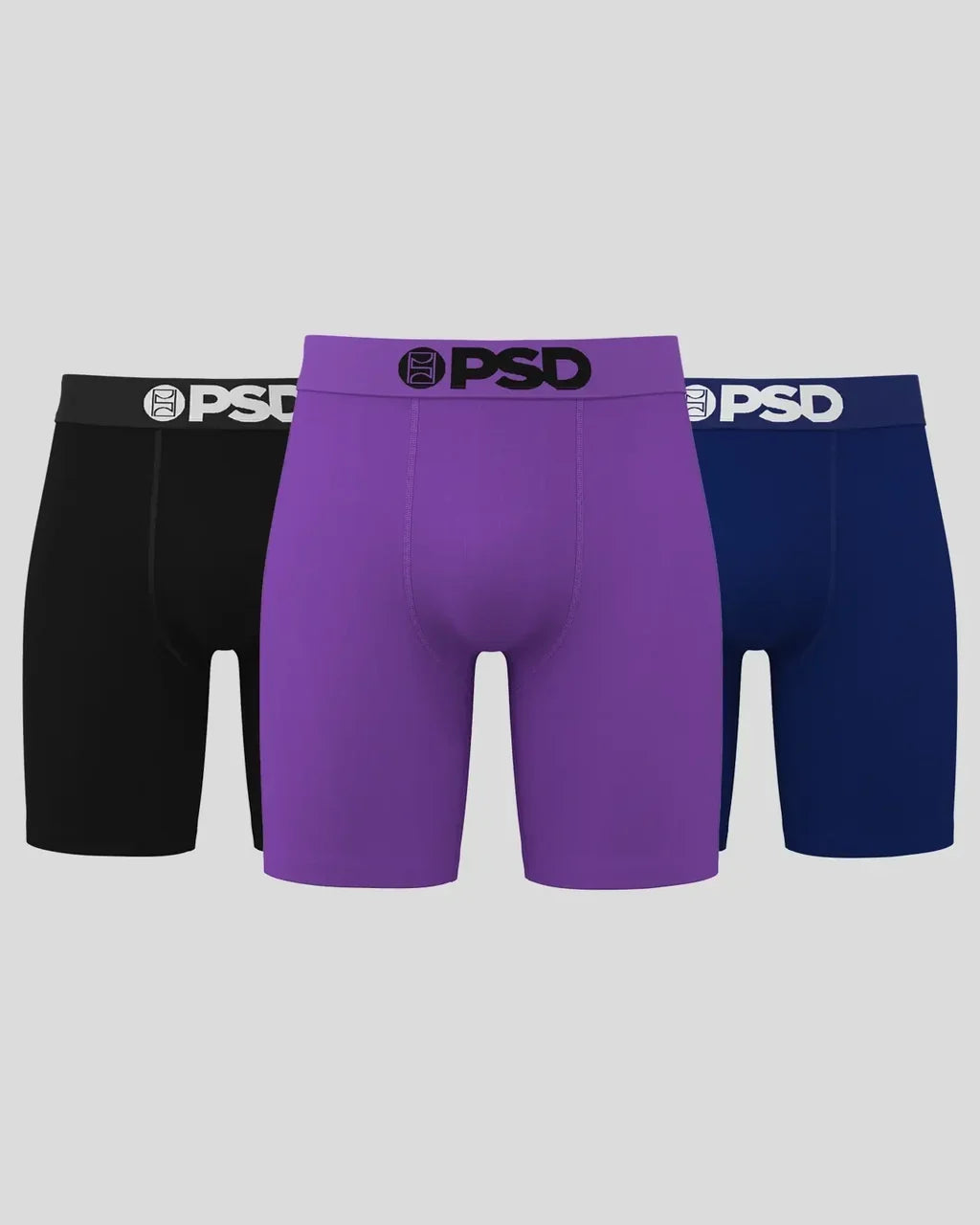 PSD Dark Royal Men’s Cotton 3 Pack Boxer Briefs – Moisture-Wicking Stretch - image 1