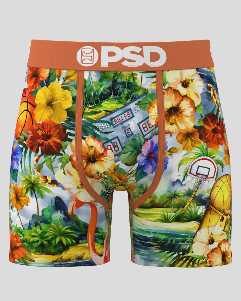 PSD Hawaiian Baller Men’s 5" Performance Boxer Briefs – Anti-Chafe Stretch - image 2