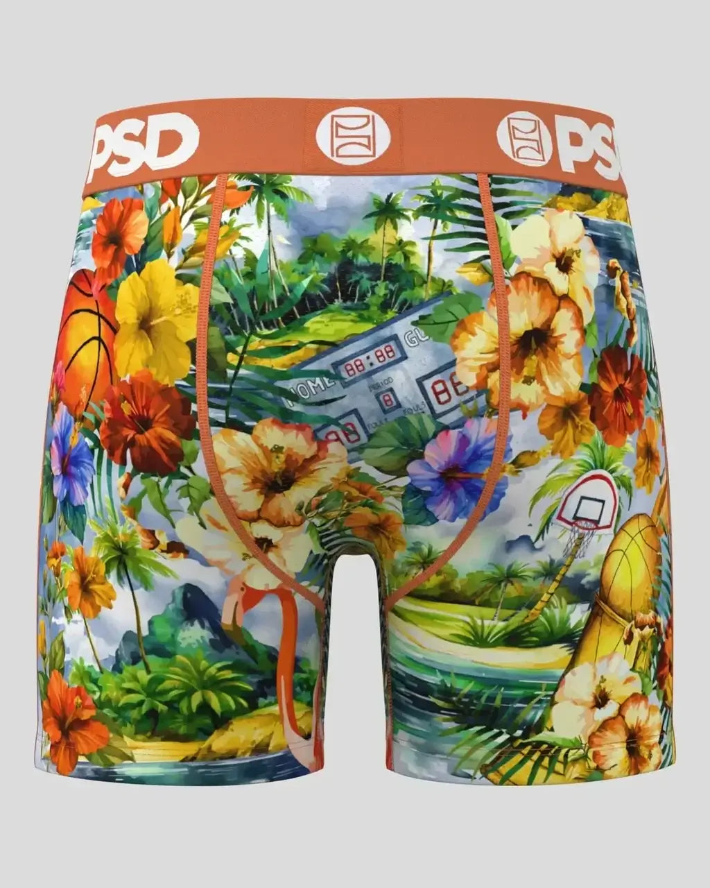PSD Hawaiian Baller Men’s 5" Performance Boxer Briefs – Anti-Chafe Stretch - image 4