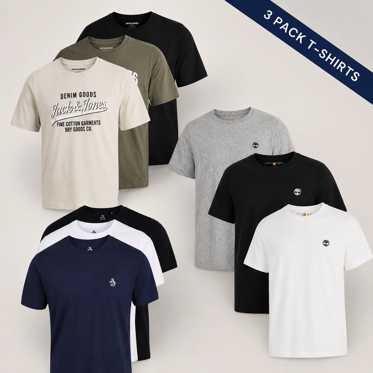 Multipack T-shirts for everyday wear, comfort and great value.