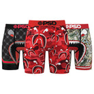 PSD Men's 3 Pack 7" Boxer Briefs - WF RED