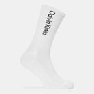 Calvin Klein Men's 3 Pack Logo Crew Socks - White - Sock