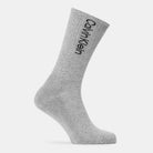 Calvin Klein Men's 3 Pack Logo Crew Socks - Grey - Sock