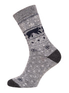 Polar Bear Wool Socks | Norwegian Style Nordic Winter Socks, Pack of 1