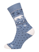 Polar Bear Wool Socks | Norwegian Style Nordic Winter Socks, Pack of 1