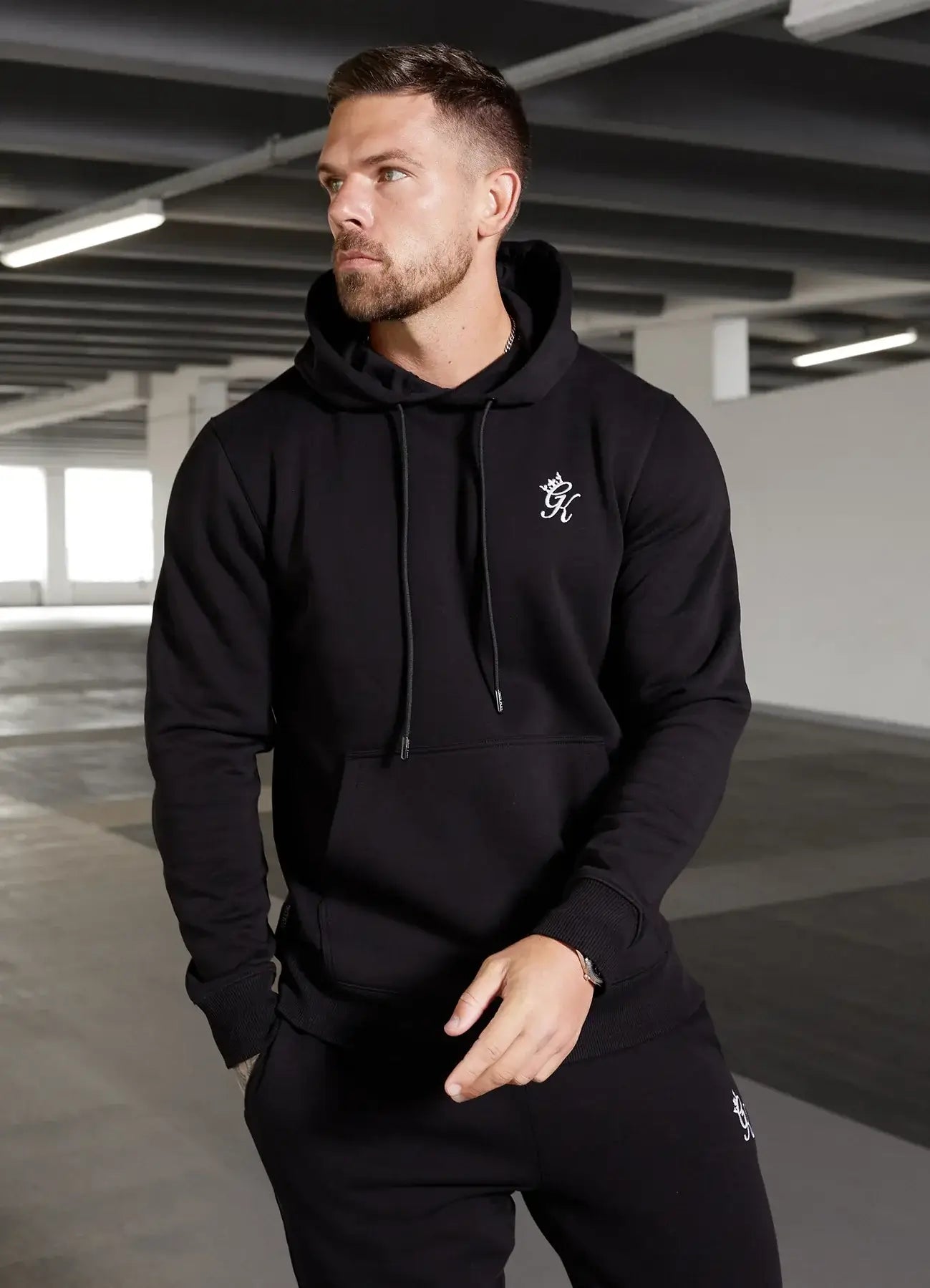 Gym King Fundamental Fleece Hoodie Black