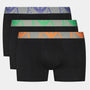 Emporio Armani 3 Pack Trunks Bold Monogram logo waistband - Black Multi