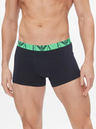 Emporio Armani 3 Pack Trunks Bold Monogram logo waistband - Navy Blue