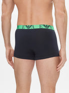 Emporio Armani 3 Pack Trunks Bold Monogram logo waistband - Navy Blue