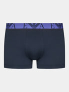 Emporio Armani 3 Pack Trunks Bold Monogram logo waistband - Navy Blue