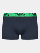 Emporio Armani 3 Pack Trunks Bold Monogram logo waistband - Navy Blue