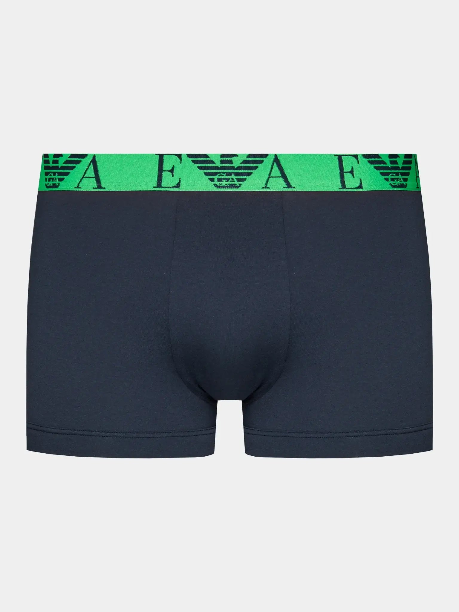 Emporio Armani 3 Pack Trunks Bold Monogram logo waistband - Navy Blue