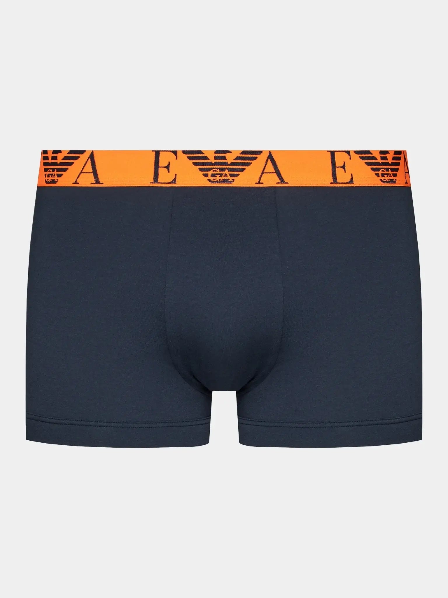 Emporio Armani 3 Pack Trunks Bold Monogram logo waistband - Navy Blue
