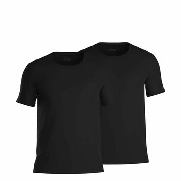 BOSS 2-Pack Regular Fit Cotton Crew Neck T-Shirts – White & Black