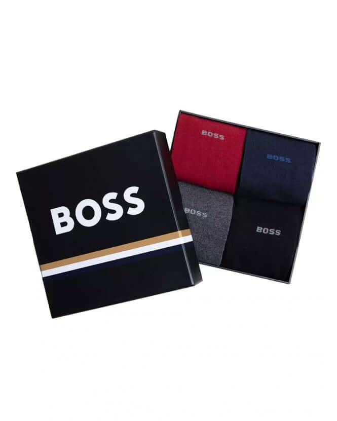 BOSS Mens 4 Pack RS Gift Set Socks - Multi UK ( 6-11 )