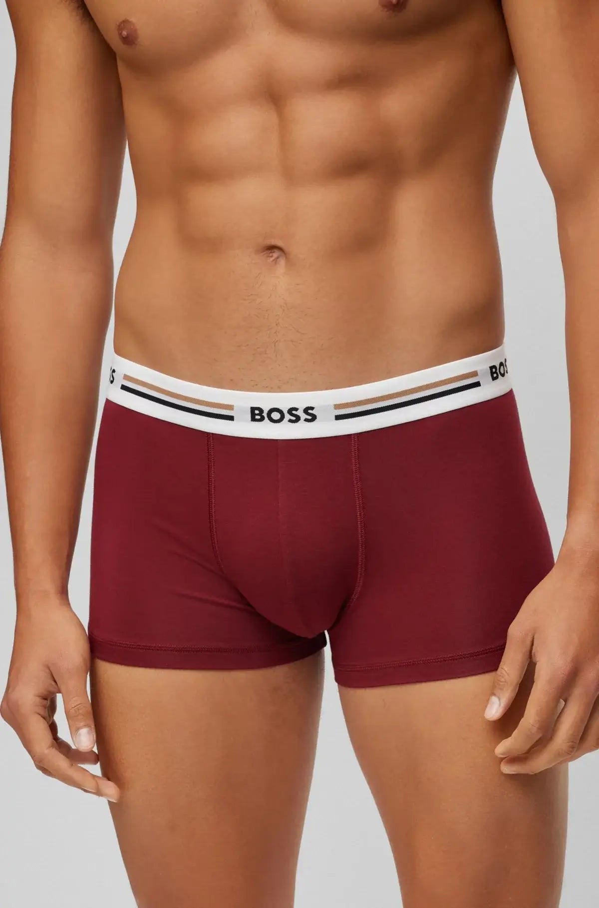 Boss Revive 3 Pack Soft-Touch Stretch Trunks - Red/Blue/Black