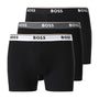 Boss 3 Pack of Stretch Cotton Boxer Briefs - Black Multi