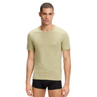 BOSS 50532468-980 Beige Cotton T-Shirt