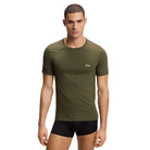 BOSS 50532468-980 Green Cotton T-Shirt