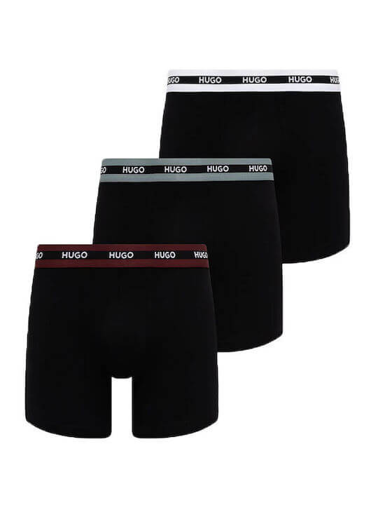 HUGO Boxer Briefs 3-Pack Stretch Cotton | Logo Waistband – Trunks and ...