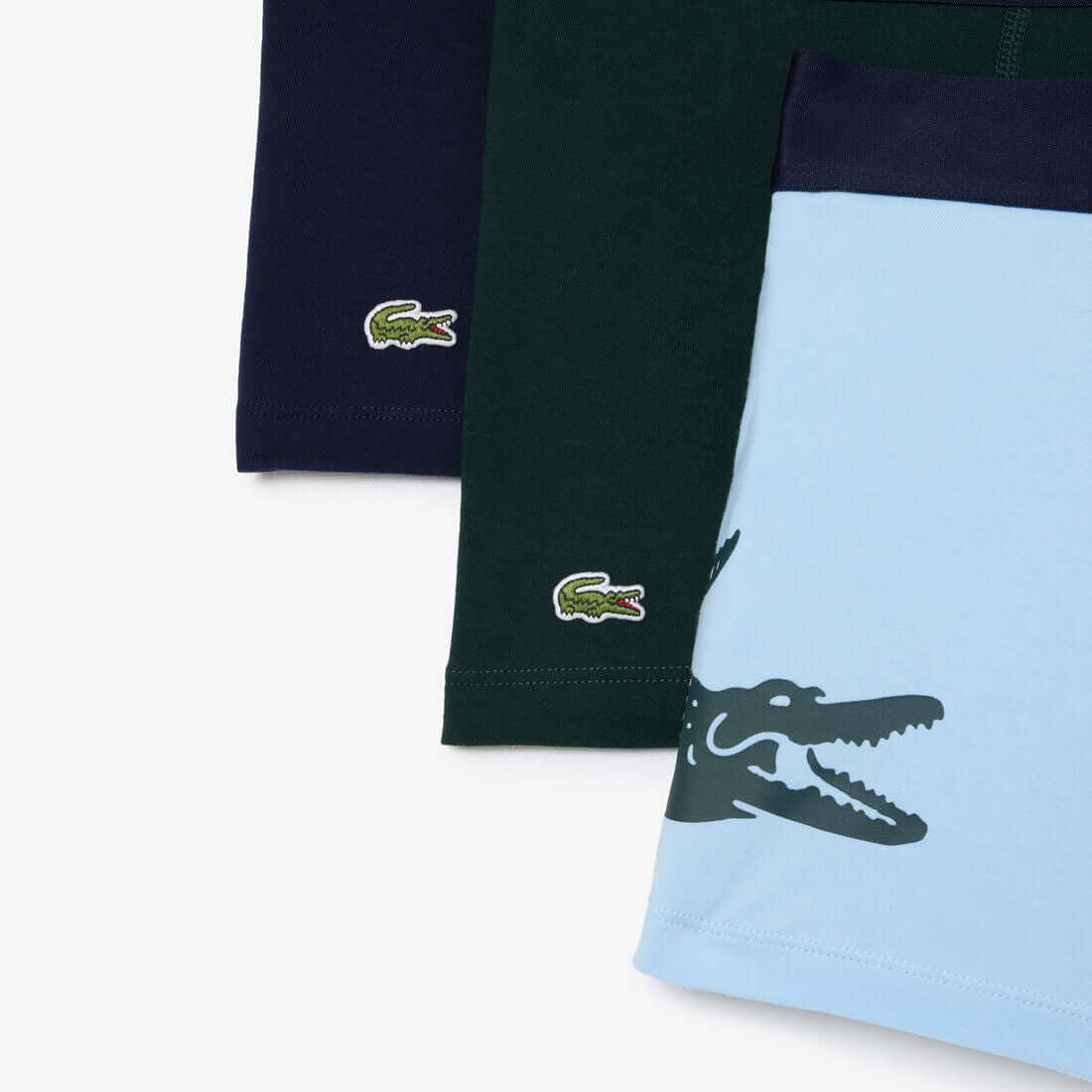 LACOSTE COTTON STRETCH TRUNK 3 PACK×２ Men's 3-Pack Stretch Cotton Trunks - Underwear - New In 2025