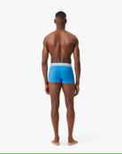 Lacoste 3-Pack Cotton Stretch Trunks - Blue / Navy Blue