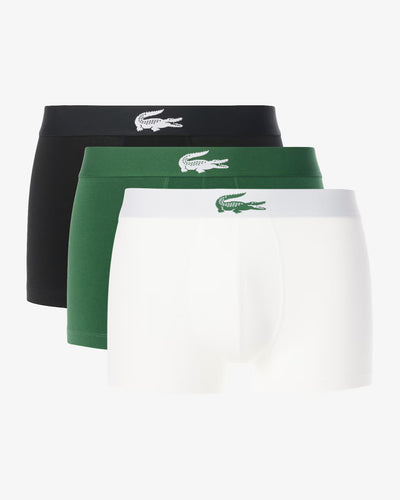 Lacoste 3-Pack Stretch Jersey Trunks – Cotton Elastane