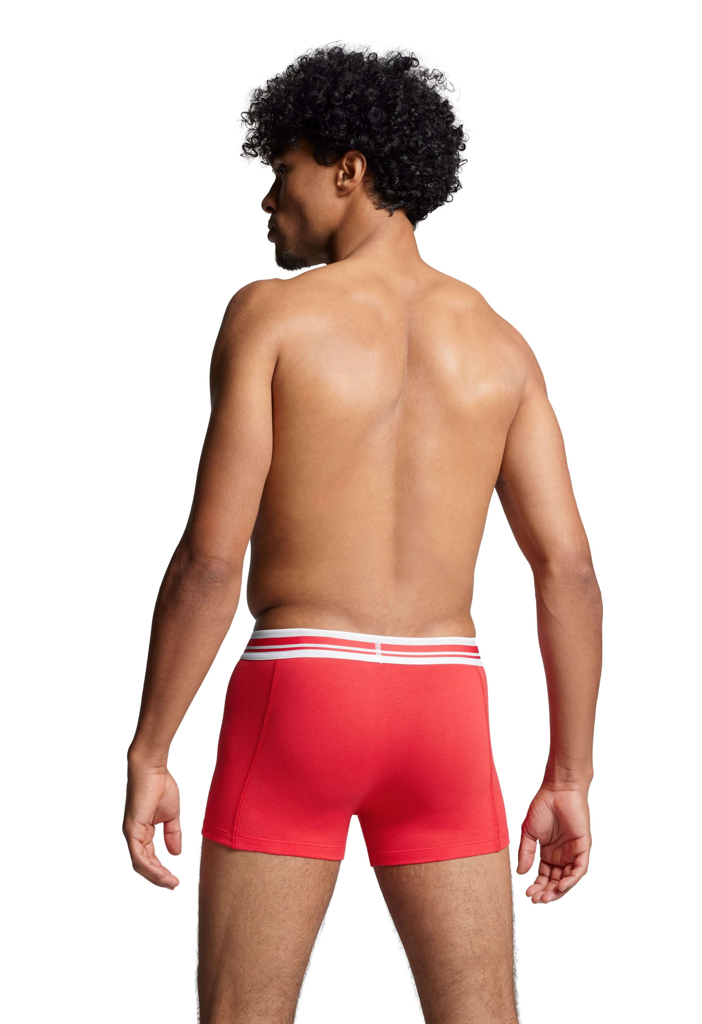 Puma Placed Logo Men's Boxer Underwear 2 Pack - Red/Black