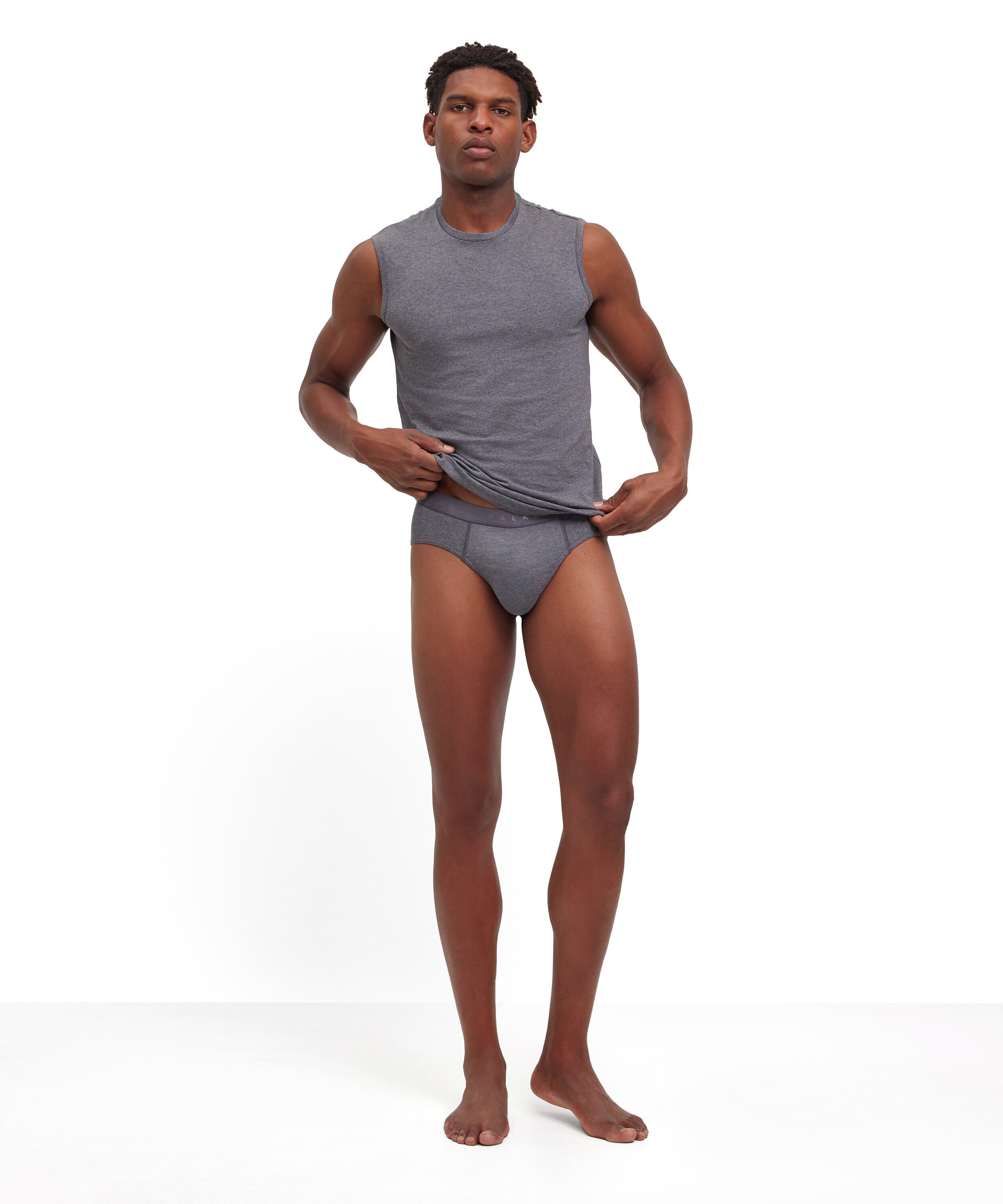 FALKE Daily Comfort 2-Pack Men's Briefs Dark Grey Heather - detail 1