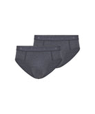 FALKE Daily Comfort 2-Pack Men's Briefs Dark Grey Heather - frontview