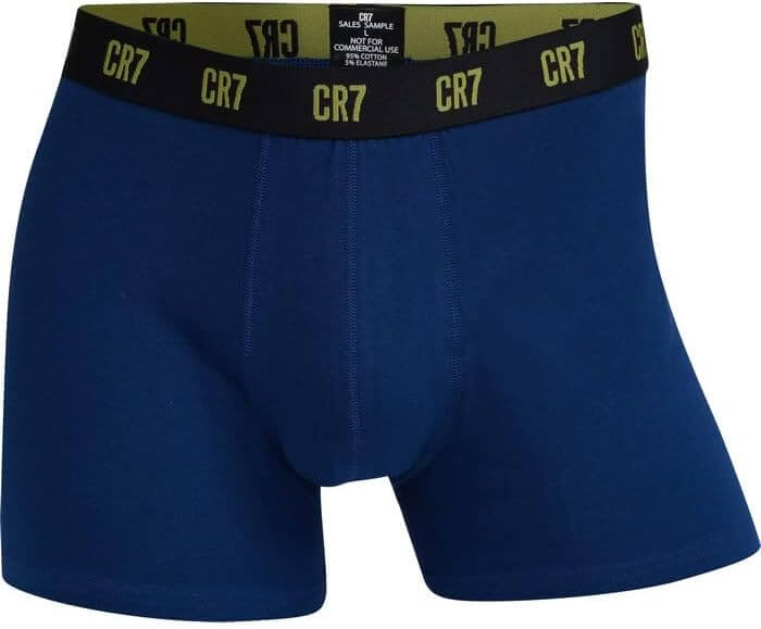 CR7 3-Pack Men's Cotton Fashion Trunk - Blue/White/Black